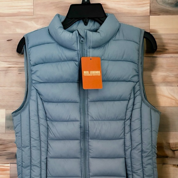 NWT REEL LEGENDS PUFFER VEST. FLATTERING LIGHTWEIGHT WARM FABRIC. - Picture 4 of 10